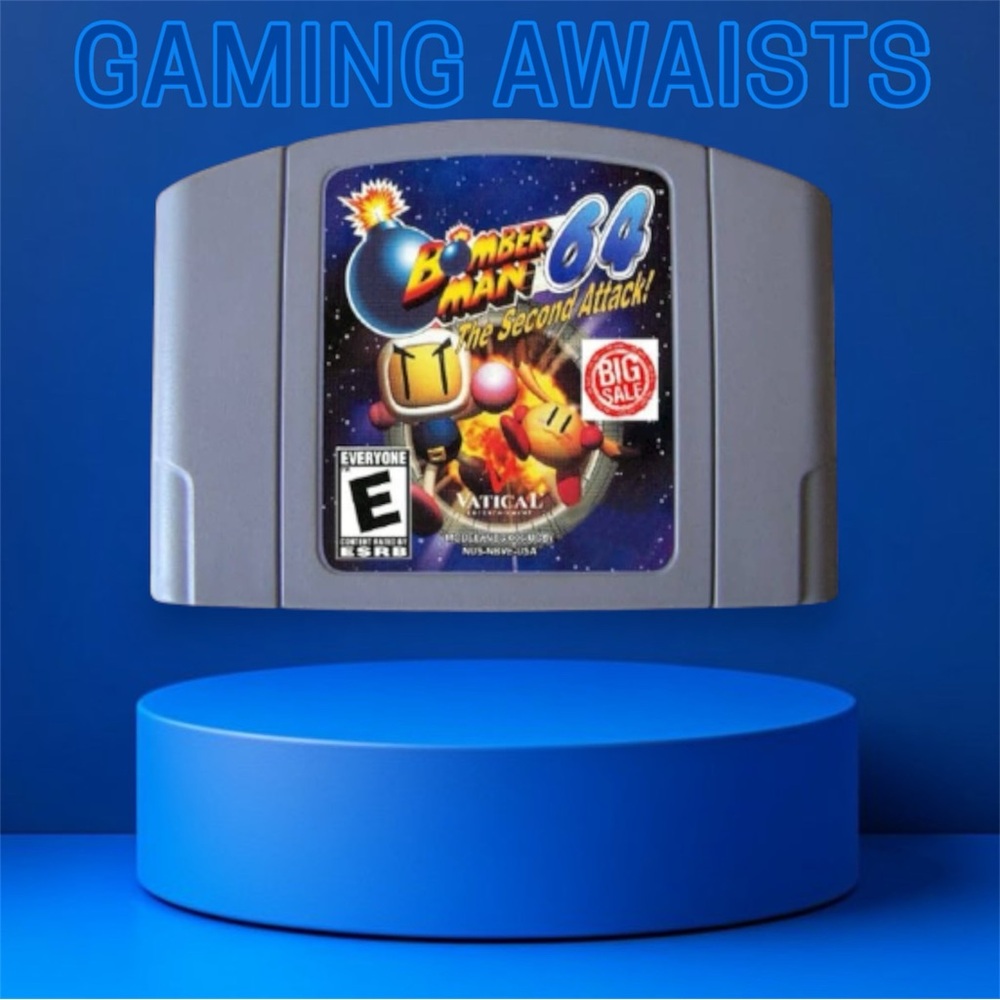 Bomberman 64: The Second Attack - Gray Cartridge